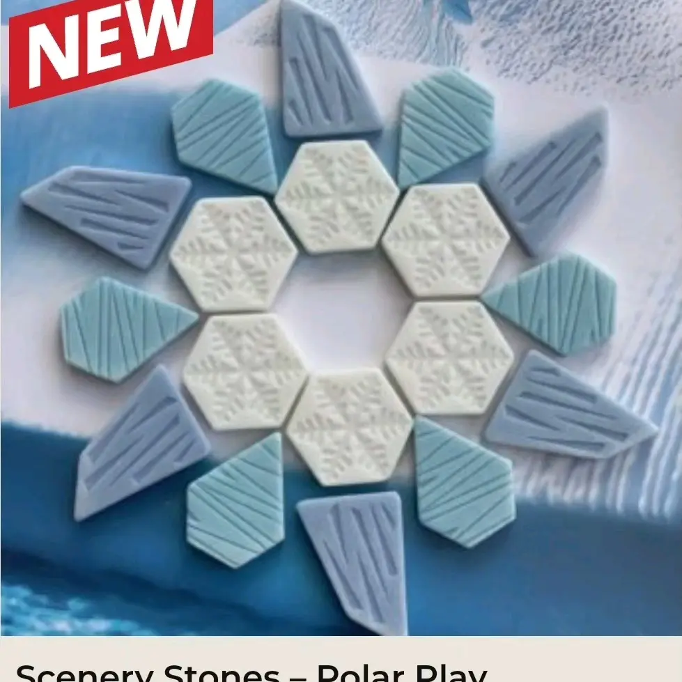 Educational Polar scenery sensory play stones