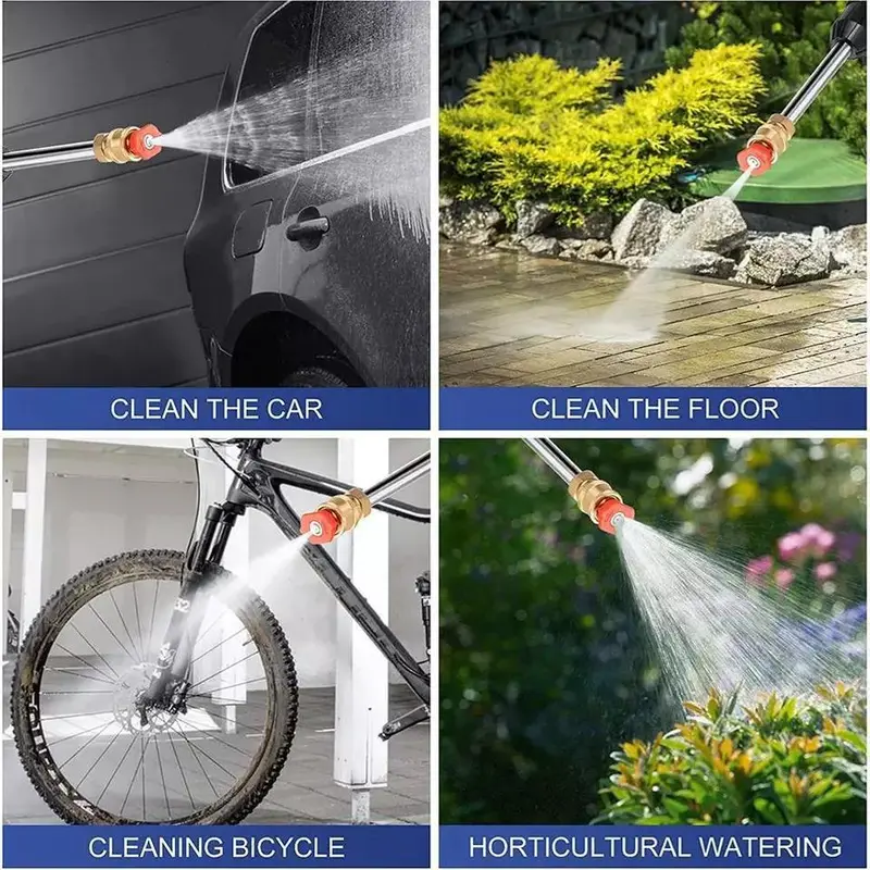 Wireless High Pressure Electric Car Washer, Car Accessories, Car Stuff, Portable Car Cleaning Kit, Cleaning Bundles, High Pressure Electric Car Washer with Car Wash Nozzle Accessories, Back to School Supplies, Car Accessories, Cleaning Bundles 6