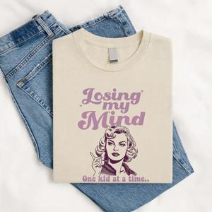 Losing My Mind Retro Graphic Women's T-shirt