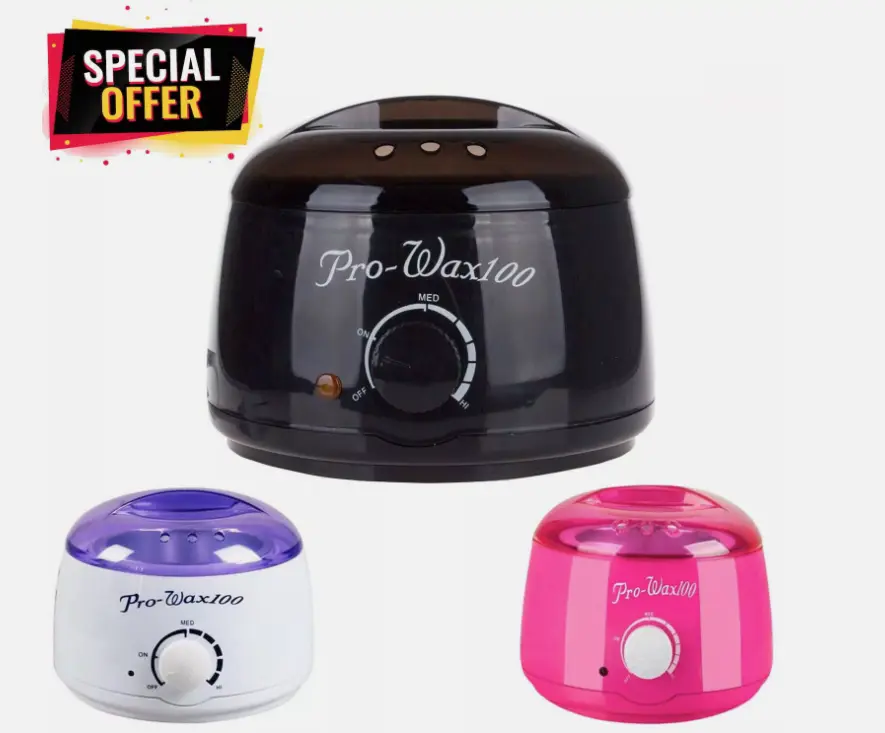 Wax Warmer Hair Removal Beauty Kit Pot Depilatory Paraffin Machine Waxing Beans Adjustable Lightweight Sensitive