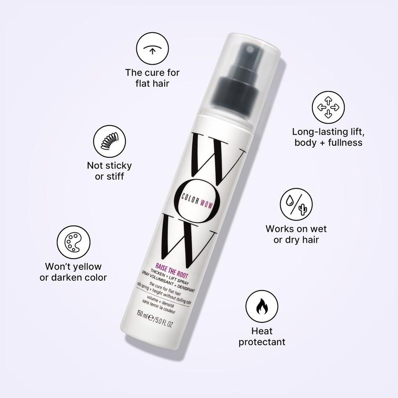 Color Wow Raise The Root Thicken+Lift Spray - All-Day Lift and Thickness for Flexible and Manageable Hair Haircare 1