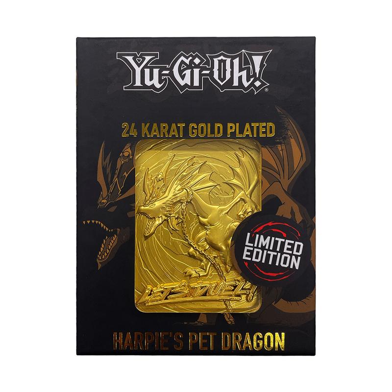 Yu-Gi-Oh! Limited Edition 24k Gold Plated Harpie's Pet Dragon Metal Card 5