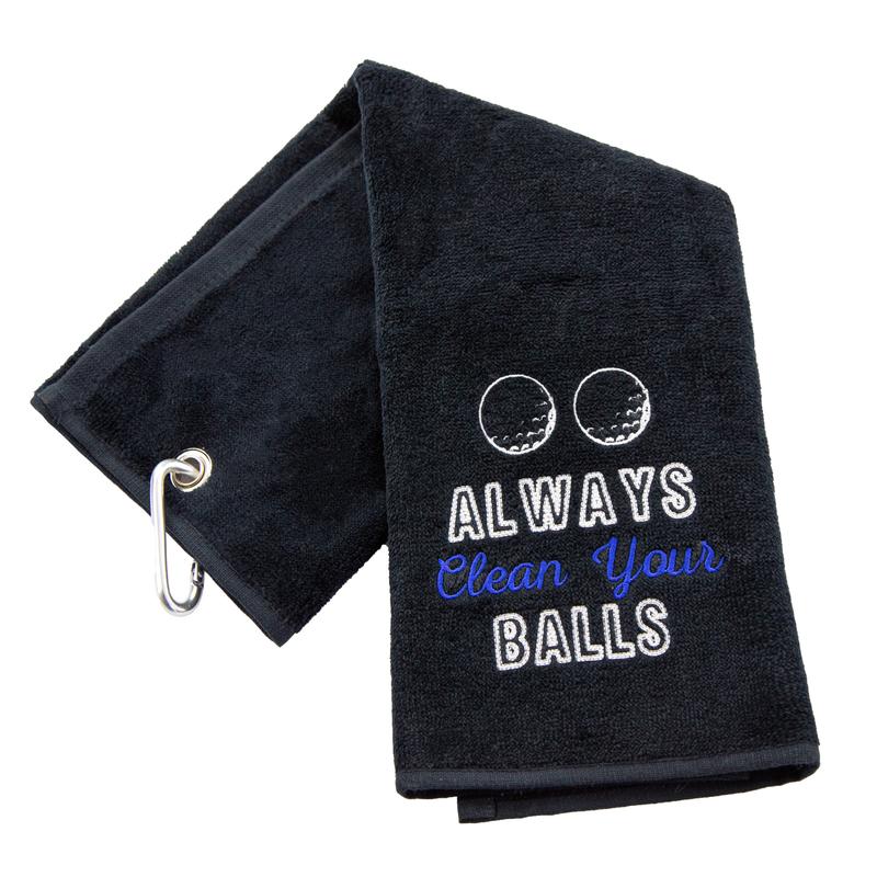 Aztex Tri-Fold Golf Towel With Novelty Logo 0