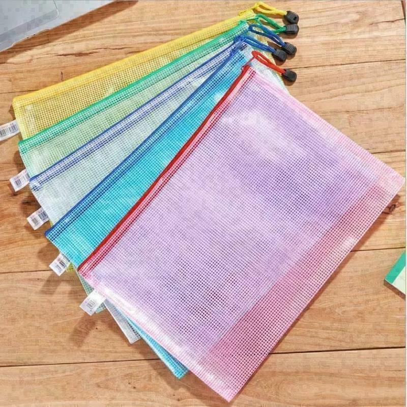 Product Introduction of 10X A4 Plastic Wallet Pocket Storage File Bags Paper Document Zip Mesh Folders 10