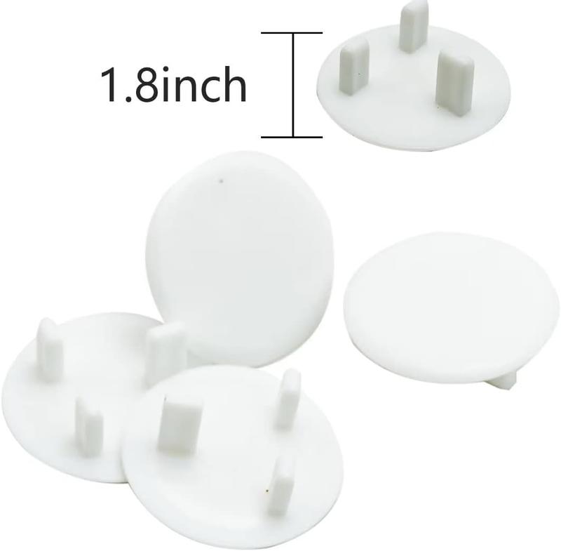 20 Pack UK Standard Plug Socket Covers White Baby Home Safety Outlet Covers Child Proof Plug Socket Protectors Guards Caps to Prevent Electric Shock 6