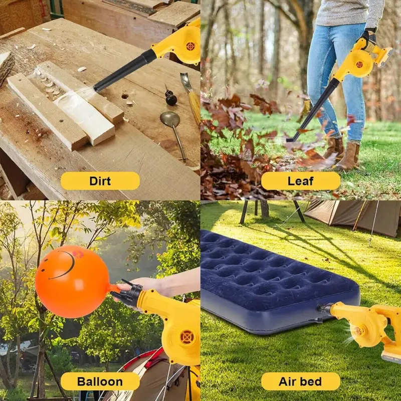 20V Battery 2-in-1 Electric Leaf Blower + Vacuum Cleaner UK 7