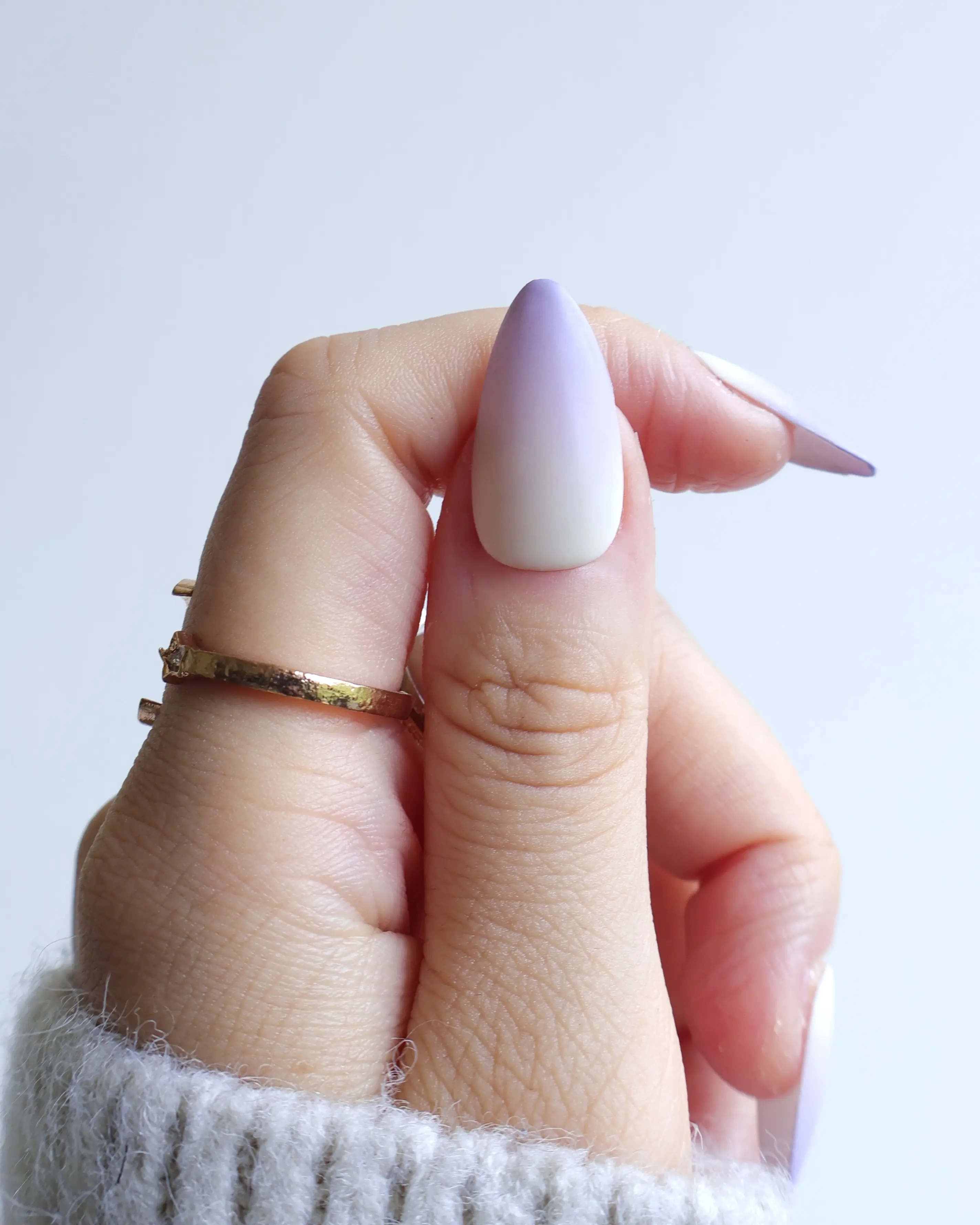 Violet Mist Nail Set with Application Tool Manicure