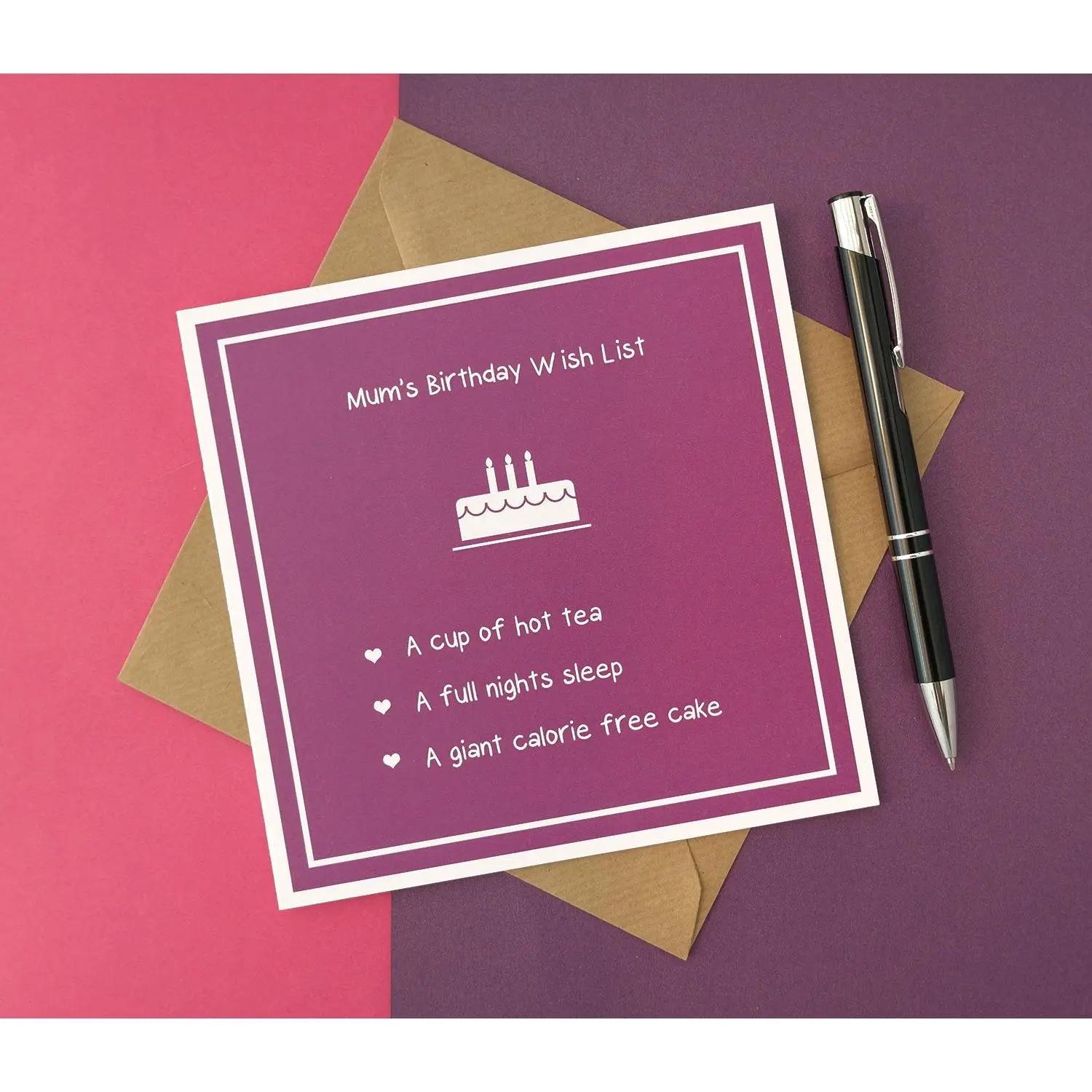 Mum's Birthday Wish List - Funny Birthday Card