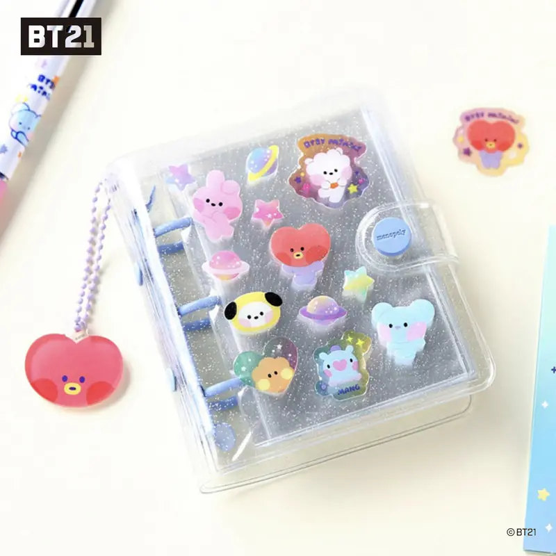 BT21 Minini Flake Sticker - Chimmy Tata Koya Cooky Mang Shooky RJ [LINE FRIEDNS Official Product] 2