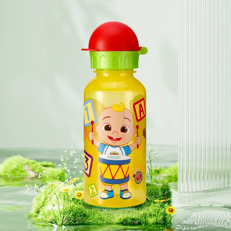 Cocomelon 370ml Water Bottle for Kids School Drinks Bottle Made of Durable Material Reusable BPA Free 6