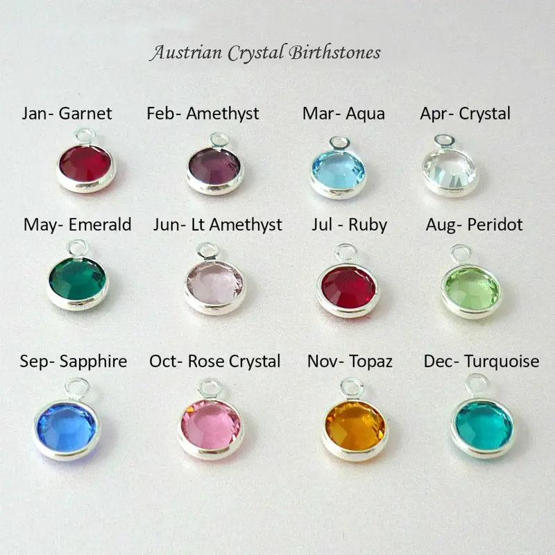 Birthstone Necklace with 18 Pendant, Sterling Silver for a Special Daughter, Sister, Friend, Niece,  Granddaughter, Goddaughter etc. 2