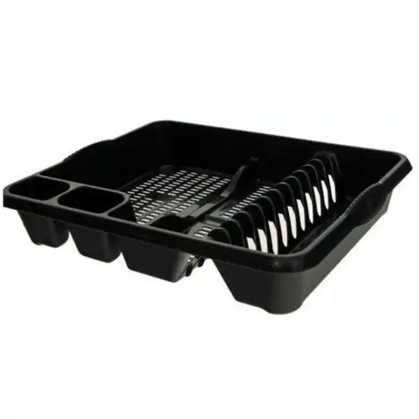 [UK Seller] High-Grade Plastic Dish Drainer - Spacious & Efficient Design for 12 Plates & More - Student