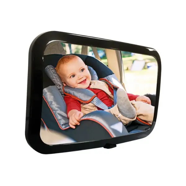 LARGE ADJUSTABLE WIDE VIEW REAR/BABY/CHILD SEAT CAR SAFETY MIRROR HEADREST MOUNT 0