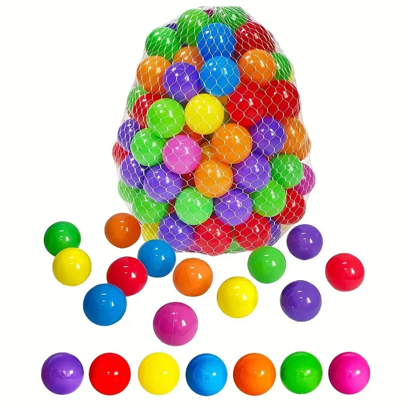 50/100pcs Soft Plastic Ocean Ball Pit Balls - Perfect Toy Balls For Kids, Baby Pool Water Toys, Party Decoration & Photo Booth Props! 2