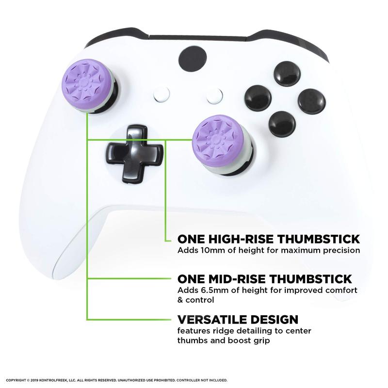 FPS Freek Galaxy Purple for Xbox One and Series X Controller/2 Performance Thumbsticks for Xbox Replacement Console Durable Smartphone 3