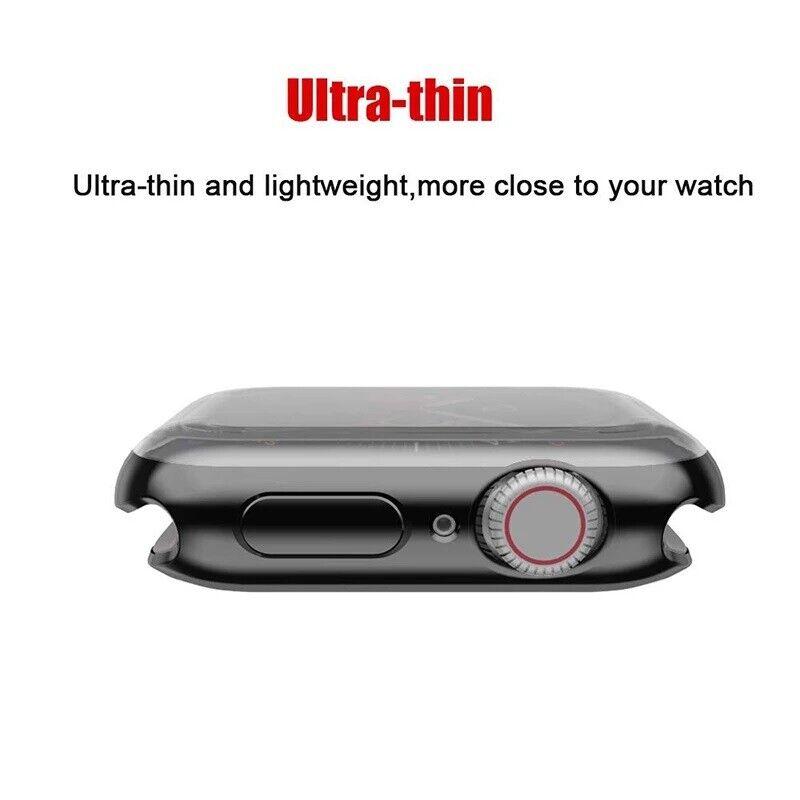 Full Soft TPU Screen Protector Case Cover for Apple Watch 1 2 3 4 5 6 7 8 9 SE Accessories Wearable Protection Handheld Protective 4