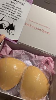 Product Review of Viral Boobify Sticky Inserts Push Up Sticky Cups Double Sided Sticky Cups Basic Comfort Womenswear minimalist clothing. Women Adhesive Push Up, Bra inserts, sticky bra pad, silicone bra, strapless bra, wireless bras, Day Dream Tube Or Backless Top Bikini from E**✨ 0