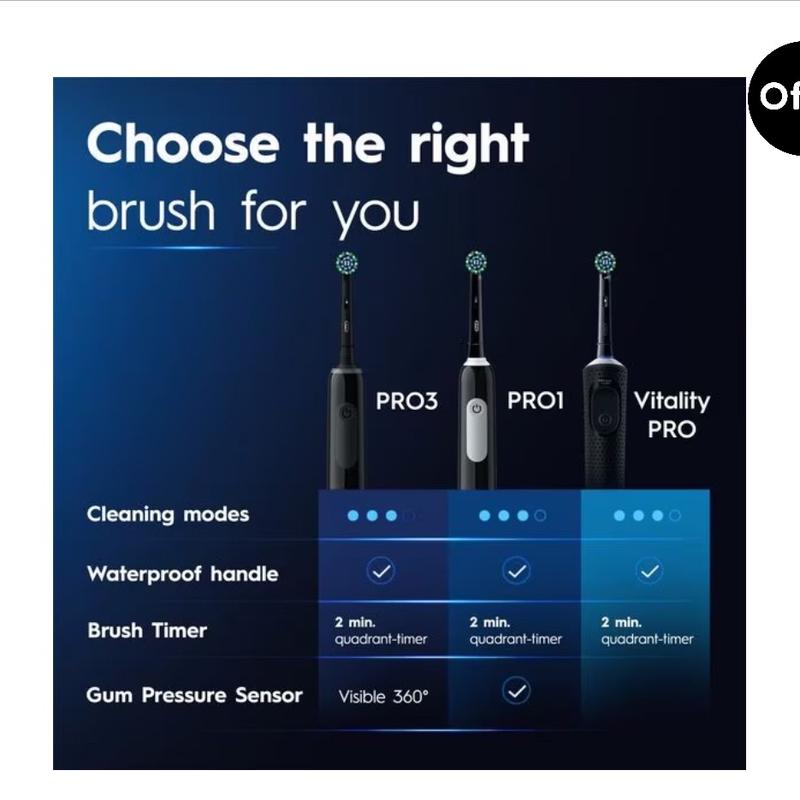 Oral-B Vitality Pro Blue Electric Toothbrush tooth prush 4