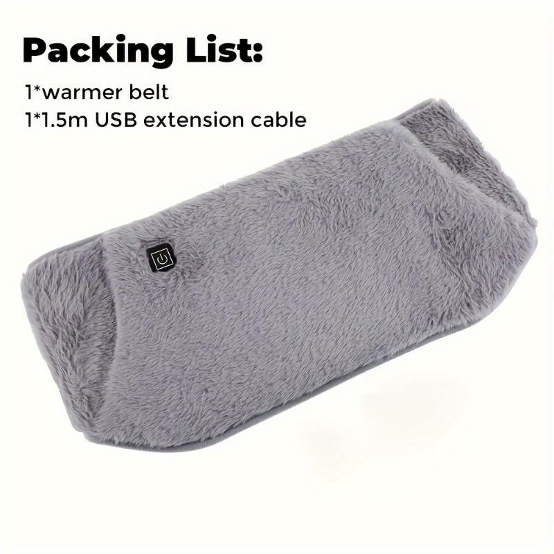 One-Size-Fits-Most USB Rechargeable Hand & Waist Warmer Belt with 3-Speed Adjustable Temperature Control, Soft Crystal Velvet, Easy to Clean and Hand Washable 5