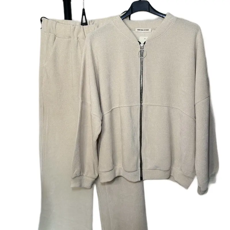 Pretty B Boutique Women’s Tracksuit With gold Zip Detail-Womenswear -Comfort- Casual Fashion Everyday Jacket Overalls 0