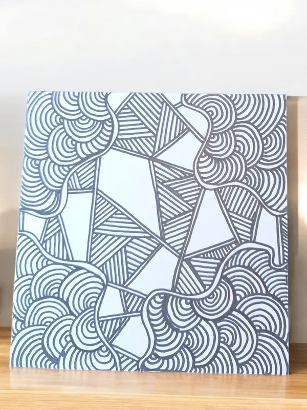 Mindful Art Greetings Card - Doodle Artwork 2