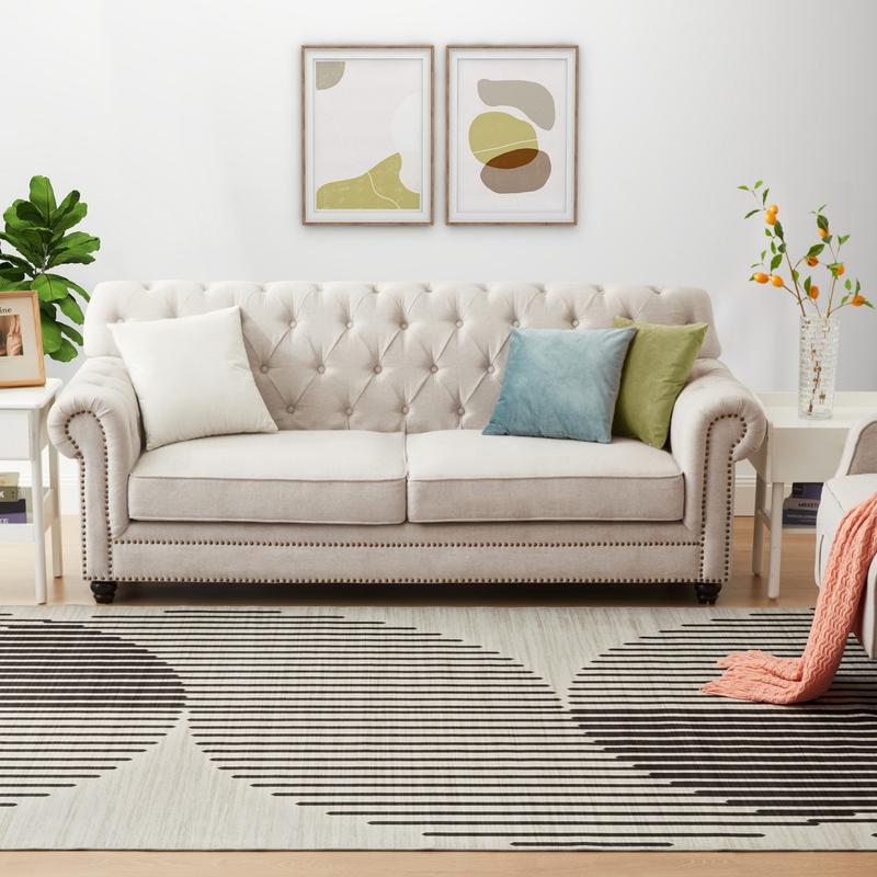 Modern Area Printed Rugs JETT for Living Room, Bedroom, Hallway | Non-Slip, Durable, Soft Floor Rugs 1