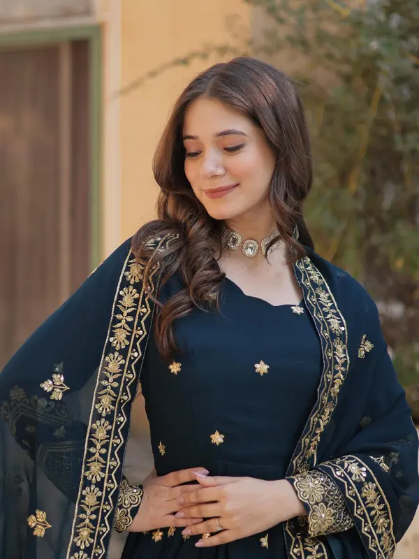 Hania Collection Premium Designer Ready Made Gown Dupatta for Women - Elegant and Stylish - Clothes, Piece pakistani indian wedding 5