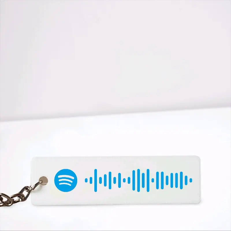 Spotify Code Keyring - Custom Bag Charm Keychain Keyring for Music Lovers 5
