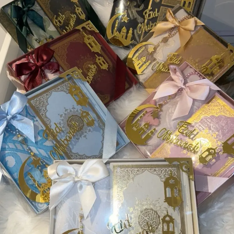 EID GIFT SET * - 3pc bundle gift set, includes Quran, Prayer Rug & Tasbeeh 7