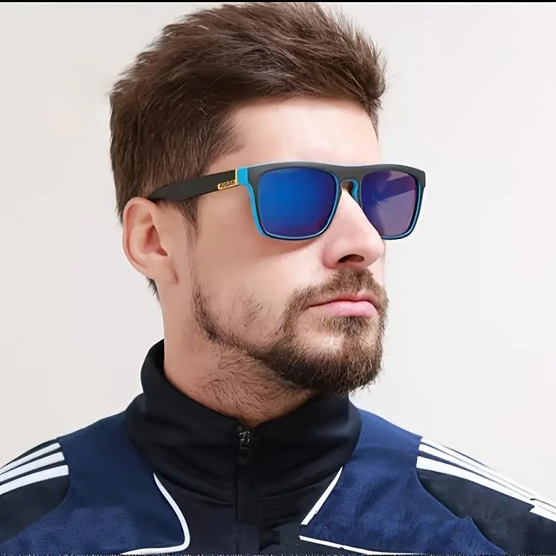 2pcs Square Polarized Sunglasses Anti Glare Sun Shades For Summer Party Vacation Travel Driving Fishing 2