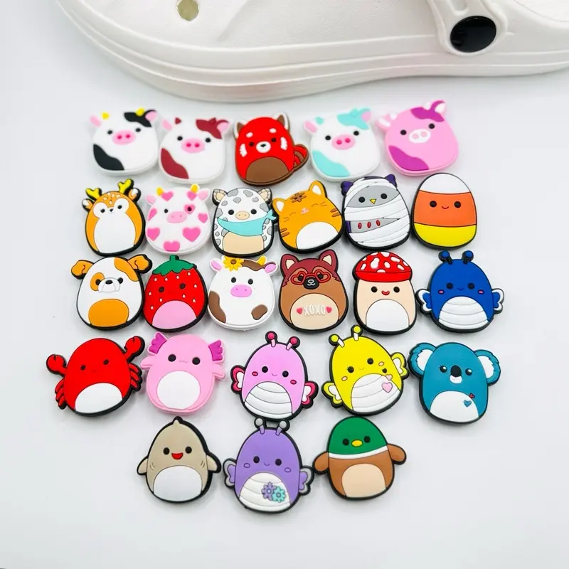 Squishmallows Animal Inspired Shoe Charms for Crocs Shoe style SET OF 25 - Gift ideas for Croc lovers | Shoe Decoration Charms
