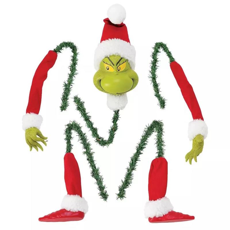 Grinch Arm Leg Head Ornaments Holder Christmas Tree Decorations Xmas Party Gift Plastic 0