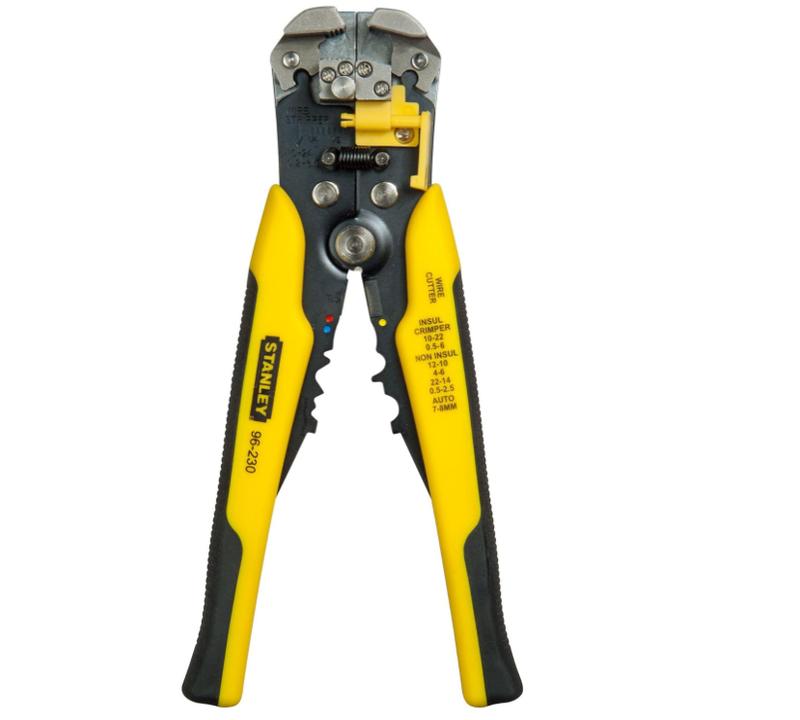 Product Introduction of STANLEY FATMAX Automatic Wire Stripper, Strips 10-22 AWG wire with Spring loaded handles, Comfortable grip annd Adjustable wire stop 5