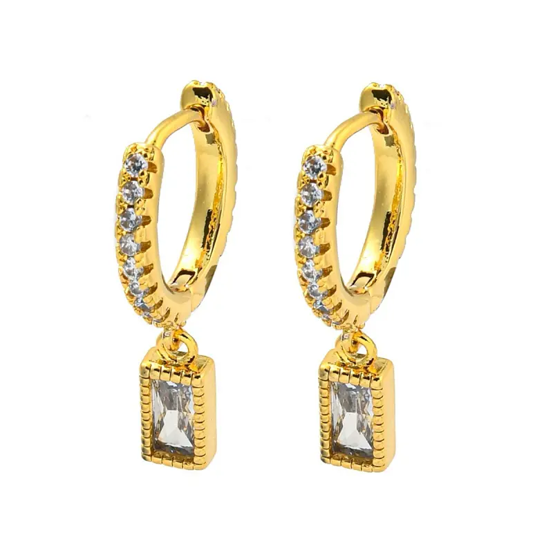 ‘Monica’ huggy hoop earrings by Aura Studio