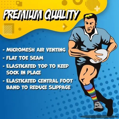 WackySox Neat Feet Knee Length Sports Socks 2