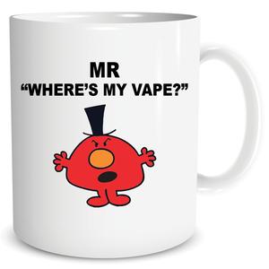 Peachy Antics Funny Mug For Men Wheres My Vape Mug Humour Joke 10oz Mug Birthday Gift Christmas Present For Him Joke Mug PM175 Drinkware Ceramic Reusable Drink Washable Reuse Reuse Tumbler Cup Coffee