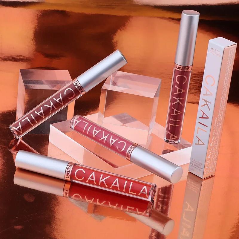 Sexy Long Lasting Velvet Matte Lip Gloss Liquid Lipstick Lip Makeup Women Beauty Red Nonstick Cup Waterproof Lip Gloss Pack Glossy 0
