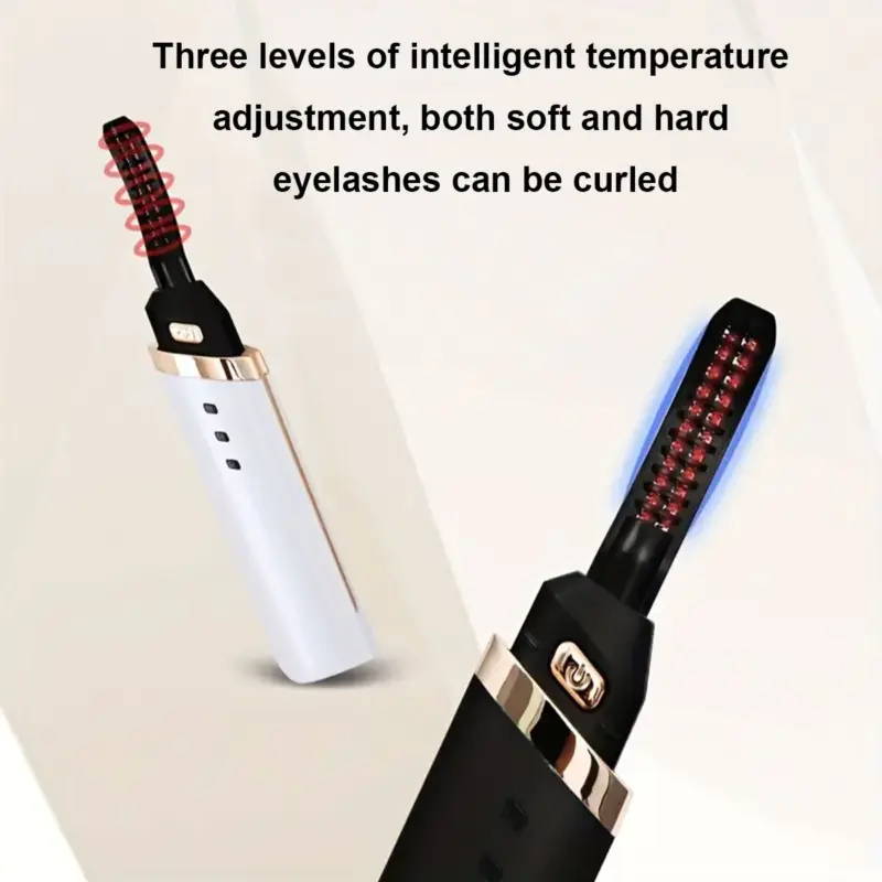 Electric Heated Eyelash Curler Tool Eyelash Curler USB 3 Gear Adjustable Makeup 6