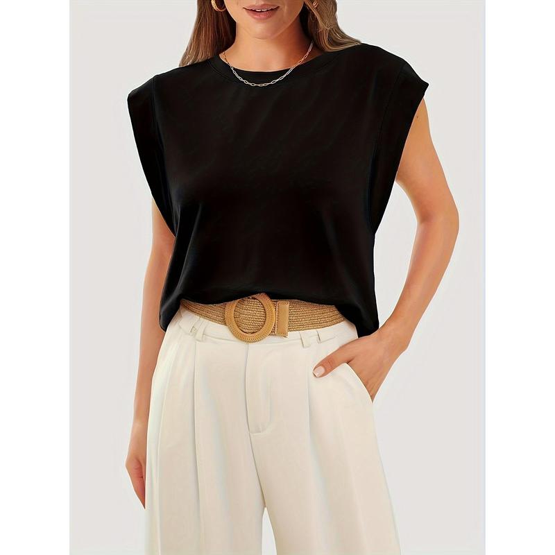 Plus Size Women's Sleeveless Casual Top Relaxed Fit Versatile Summer Wear Ideal for Layering and Everyday Comfort 3