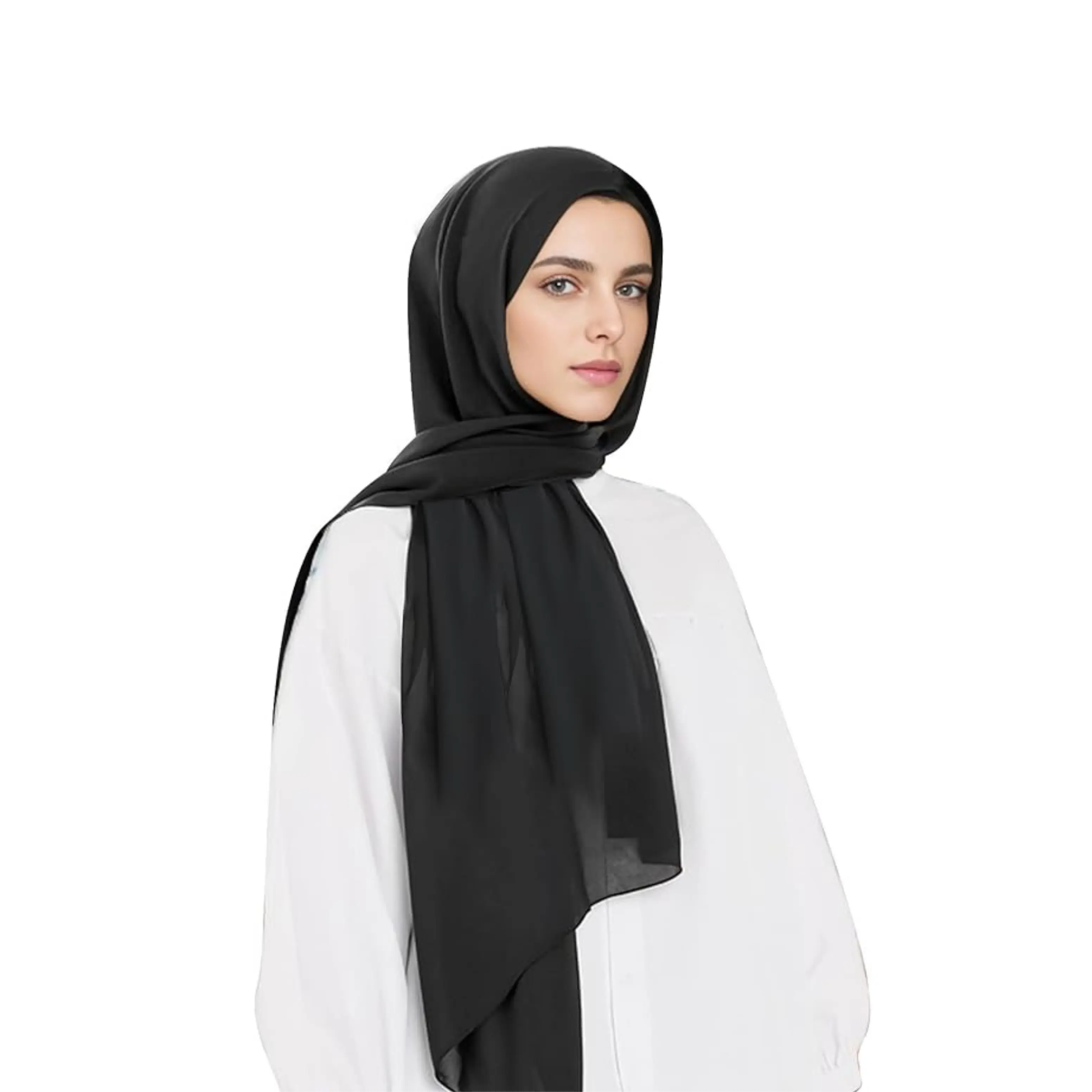 Women's Hijab - Lightweight Head Scarf Shawl Wrap, Ultra Soft Breathable Muslim Scarf 80x170CM