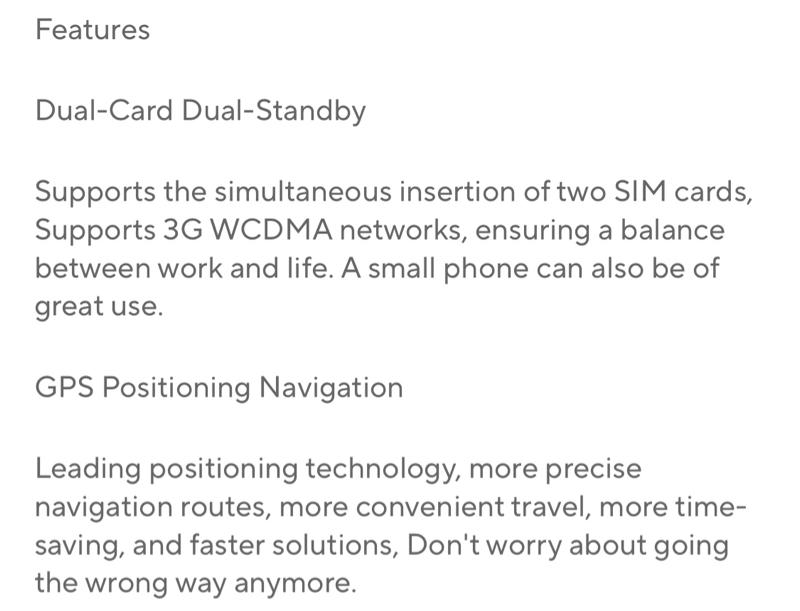 Product Introduction of Portable Mini Smartphone - Dual SIM 3G Android 8.1 2GB + 16GB GPS Bluetooth-compatible WiFi - 3.0 Inch Smartphone - Cellphone 3