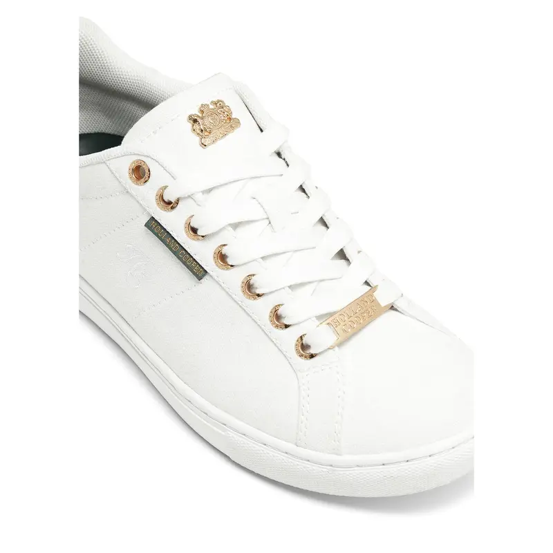 Holland Cooper Chelsea Court Ladies Trainer in White 3