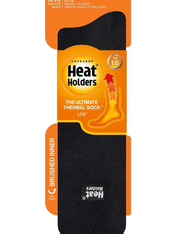 Heat Holders Clover Ladies LITE Long Socks Black Comfort Womenswear 0