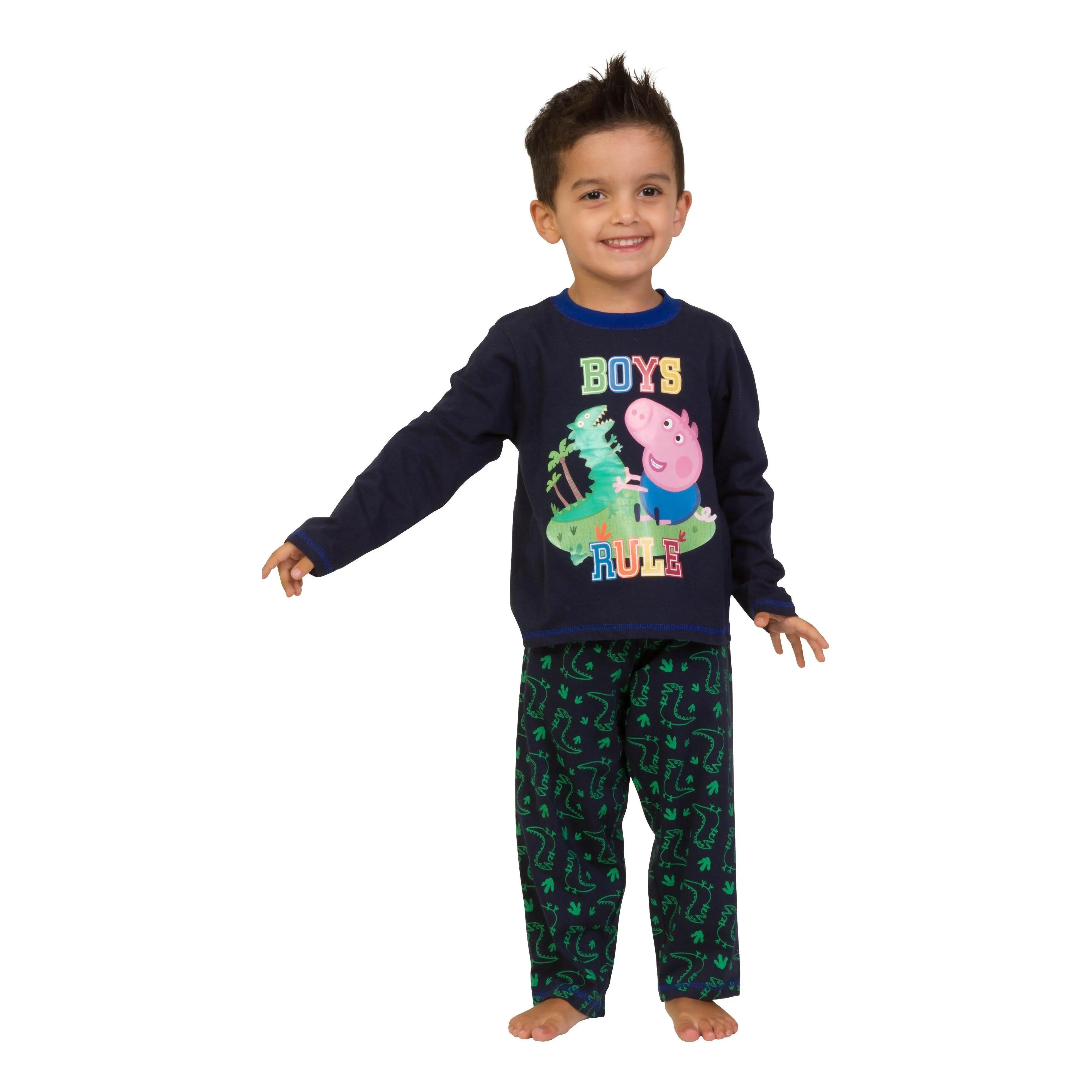 Boys Peppa Pig 'Boys Rule' Long Pyjamas 4-5 Years