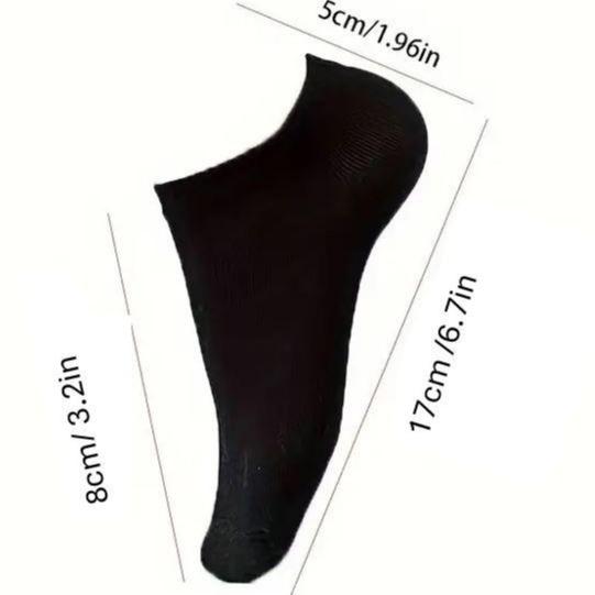 Women's 10 Pairs Plain Ankle Socks, Low Cut Breathable Comfortable Socks For Women, Casual Minimalist Plain Ankle socks, Womenswear  Comfy, Everyday, Simple, School 7