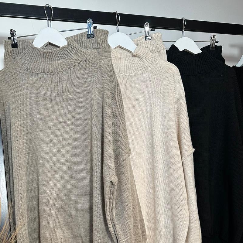 Round high neck knit Coord set 2