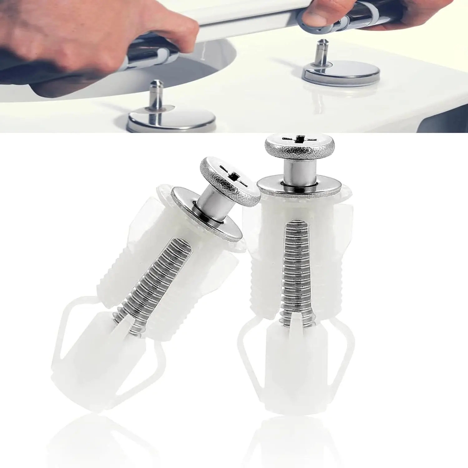 Toilet Seat Holder (2 Count), Universal Toilet Seat Fixing Screw, Quick Release Toilet Seat Holder, Bathroom Fixture Accessories, Home Accessories, Kitchen Accessories, Back To School Supplies, Men's Gadget
