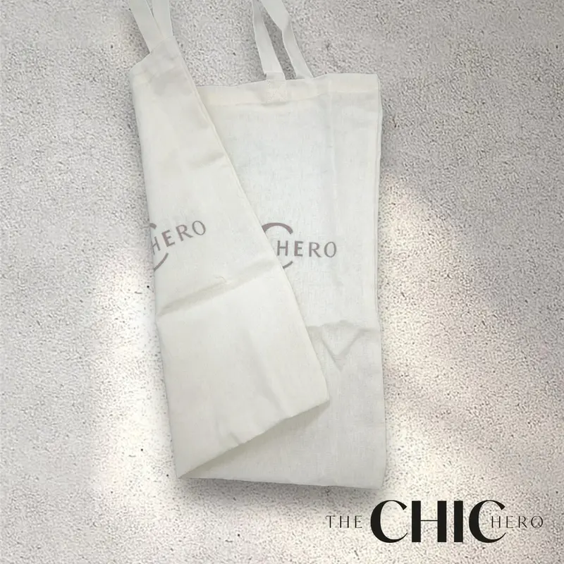 ChicHero Environment-Friendly Reusable Cotton Shoulder Flat Tote Bag 3