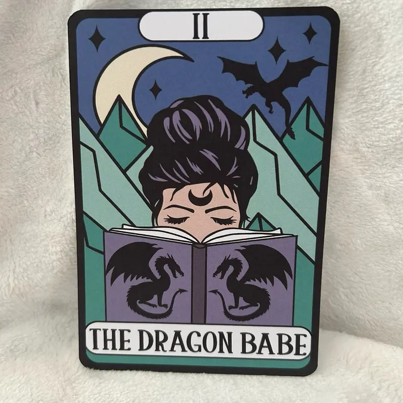 Kindle card insert for clear case tarot style the dragon babe reader paperwhite oasis scribe ereader coloursoft colorsoft 0