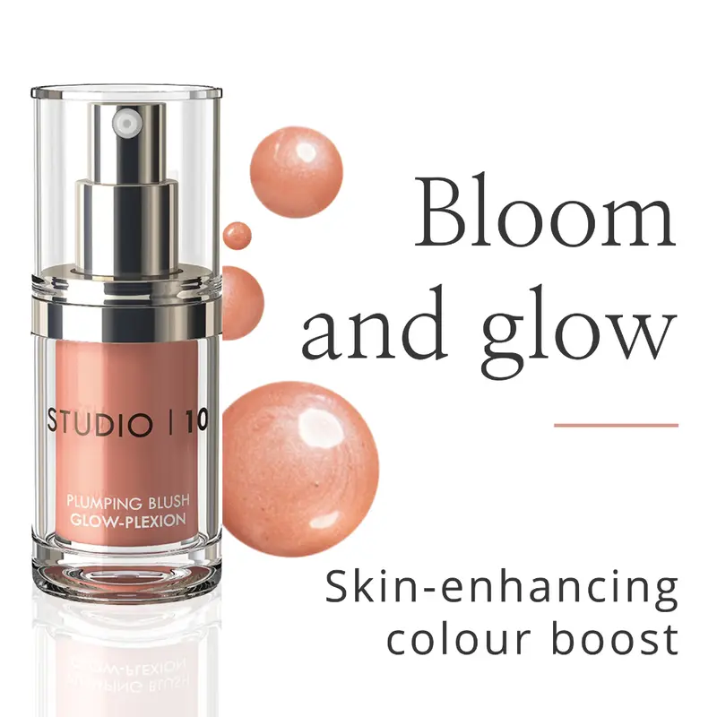 Plumping Blush Glow-plexion by Studio 10 |  Glow | Brightening | Radiance Boost | Makeup 1
